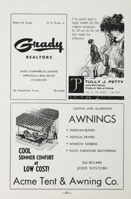 Acme Tent & Awning Co. Advertisement, May 1962