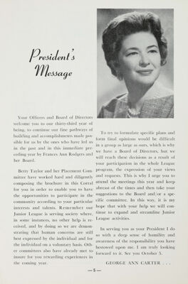 President's Message, October 1962