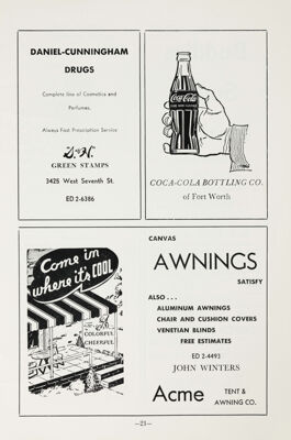 Acme Tent & Awning Co. Advertisement, June 1963