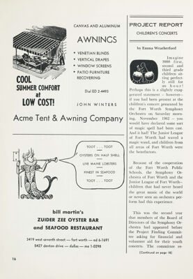 Acme Tent & Awning Co. Advertisement, October 1963