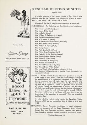 Amelia Ralph Beauty Shop Advertisement, May 1965
