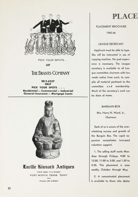 Placement Brochure, 1965-1966