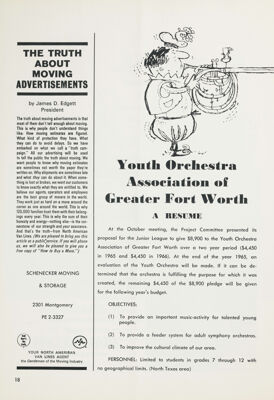 Youth Orchestra Association of Greater Fort Worth: A Resume