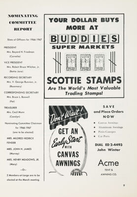 Acme Tent & Awning Co. Advertisement, March 1966