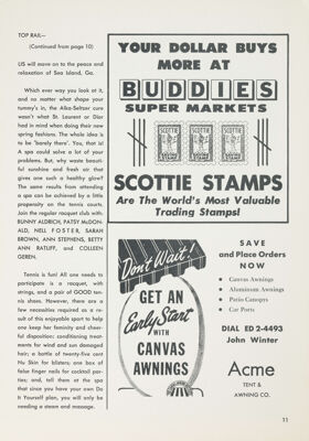 Acme Tent & Awning Co. Advertisement, April 1966