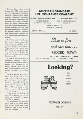 American Standard Life Insurance Company Advertisement, April 1966
