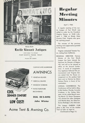 Acme Tent & Awning Co. Advertisement, May 1966