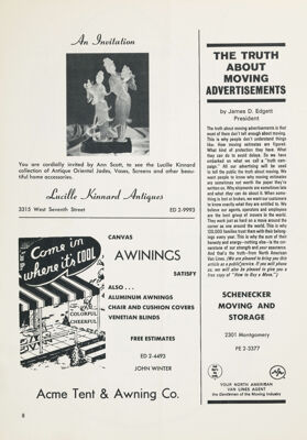 Acme Tent & Awning Co. Advertisement, June 1966