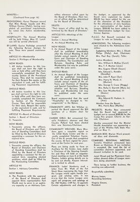 Regular Meeting Minutes, June 1966, Continued