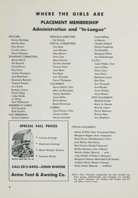 Where the Girls Are: Placement Membership, October 1967