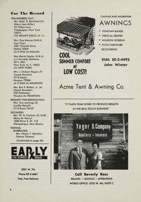 Acme Tent & Awning Co. Advertisement, May 1967