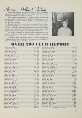 Over 200 Club Report