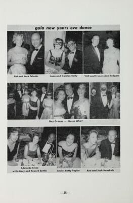Gala New Years Eve Dance Photographic Collage, February 1962