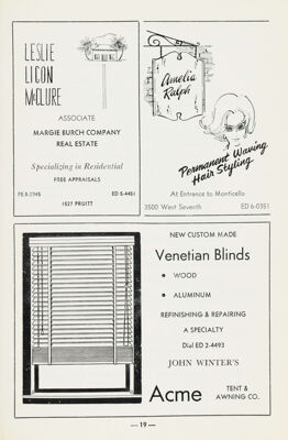 Acme Tent & Awning Co. Advertisement, January 1961