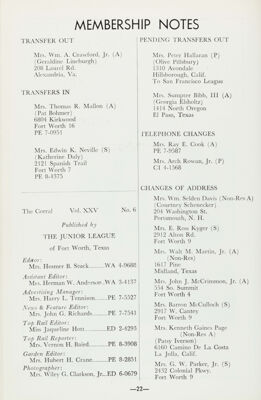 Membership Notes, March 1959