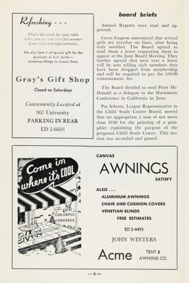 Acme Tent & Awning Co. Advertisement, June 1961