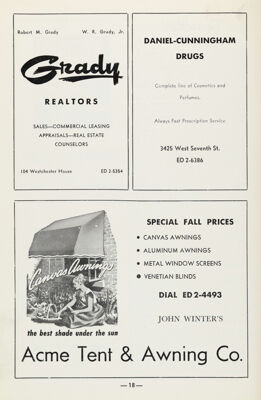 Acme Tent & Awning Co. Advertisement, December 1959