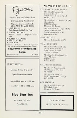Membership Notes, October 1959