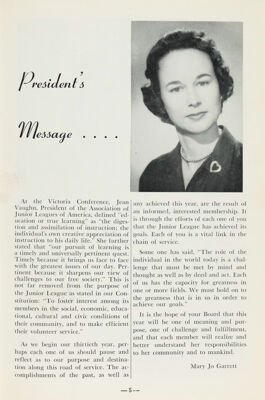 President's Message, October 1959