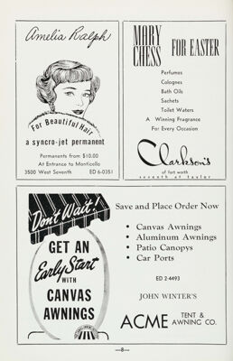 Acme Tent & Awning Co. Advertisement, March 1959