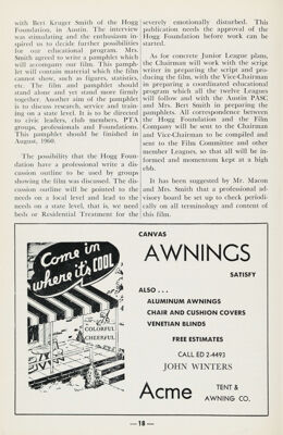 Acme Tent & Awning Co. Advertisement, June 1960