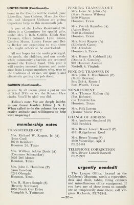 Membership Notes, October 1960