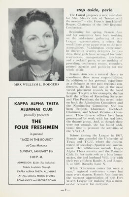 Kappa Alpha Theta Alumnae Club Advertisement, January 1961