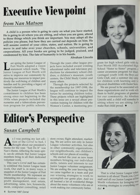 Editor's Perspective, Summer 1997