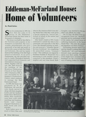 Eddleman-McFarland House: Home of Volunteers