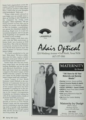 Adair Optical Advertisement, Spring 1997