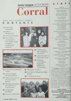 The Corral, Vol. 75, No. 2, Winter 1995 Title Page