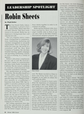 Leadership Spotlight: Robin Sheets