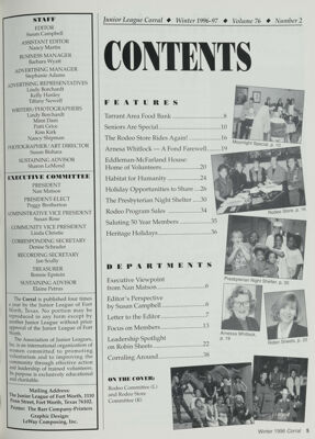 The Corral, Vol. 76, No. 2, Winter 1996-1997 Title Page