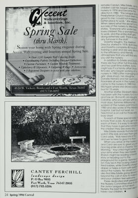 Accent Wallcoverings & Interiors, Inc. Advertisement, Spring 1996