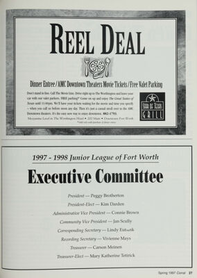 1997-1998 Junior League of Fort Worth Executive Committee