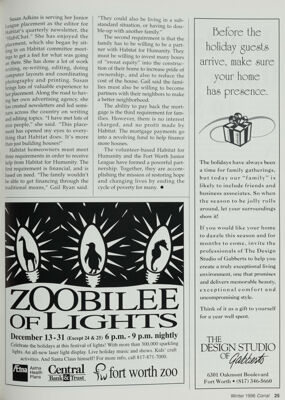 Zoobilee of Lights Advertisement, Winter 1966-1997