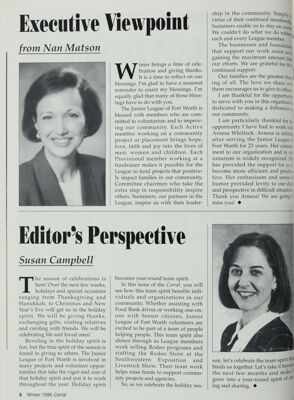 Editor's Perspective, Winter 1996-1997
