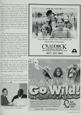 Fort Worth Zoo Advertisement, Spring 1999