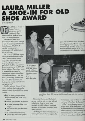 Laura Miller: A Shoe-In for Old Shoe Award