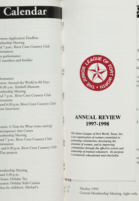 Junior League of Fort Worth Annual Review, 1997-1998