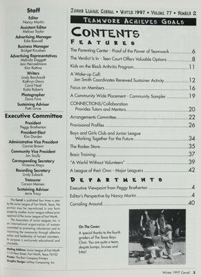 The Corral, Vol. 77, No. 2, Winter 1997 Title Page