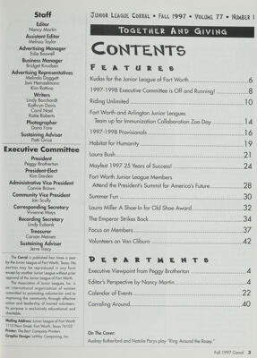 The Corral, Vol. 77, No. 1, Fall 1997 Title Page