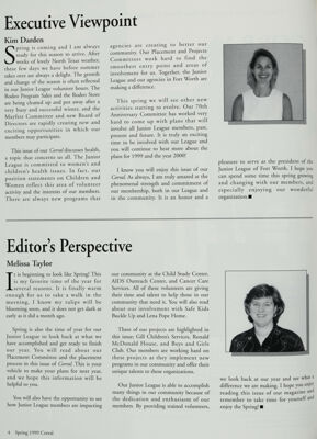 Editor's Perspective, Spring 1999