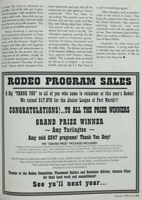 Rodeo Program Sales