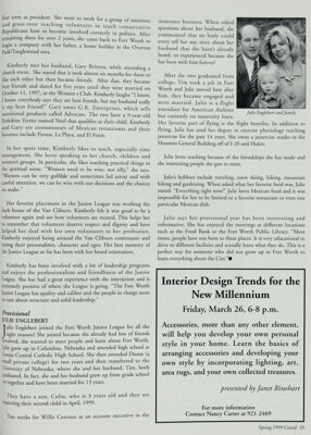 Interior Design Trends for the New Millennium Advertisement, Spring 1999