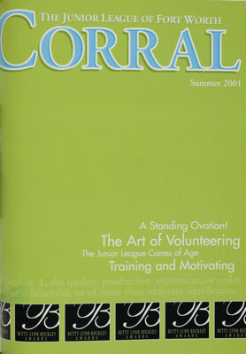 The Corral, Vol. 80, No. 4, Summer 2001 Front Cover