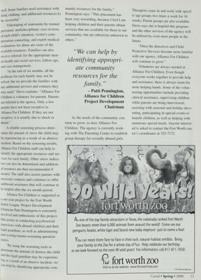 Fort Worth Zoo Advertisement, Spring 2000
