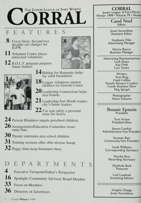 The Corral, Vol. 79, No. 2, Winter 1999 Title Page
