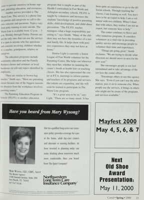 Mayfest 2000, Spring 2000