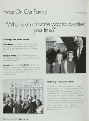 Focus on Our Family: What Is Your Favorite Way to Volunteer Your Time?